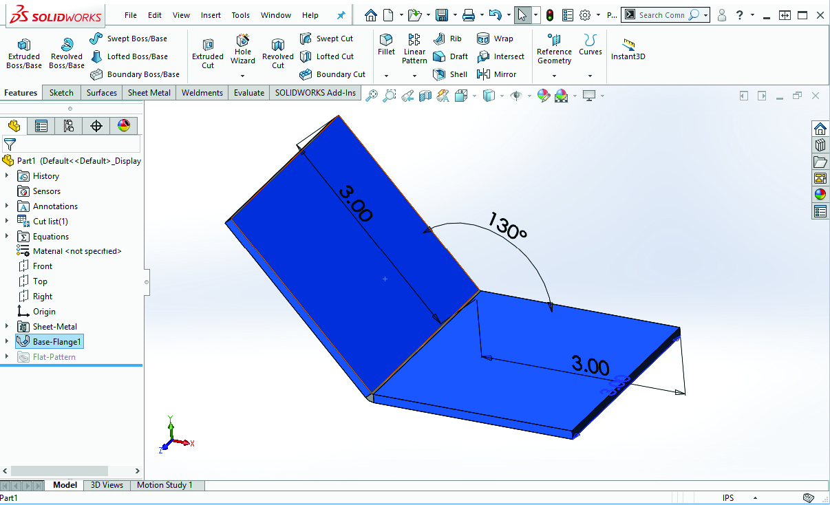 Méthodologie de conception des articles en tôlerie sur Solidworks